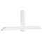 Ekena Millwork Eugene Architectural Grade PVC Gable Bracket, 108"W x 36"H x 6"D x 6"F, 8/12 Pitch GBP108X36X0606EUG00 - alternate 1